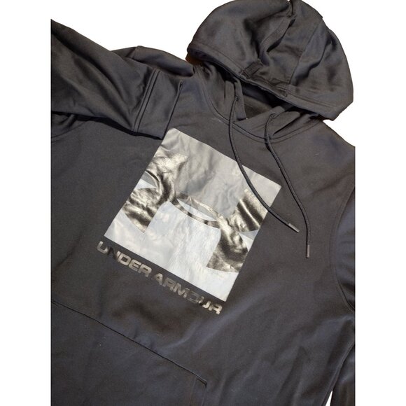 Under Armour Men's Fleece® Big Logo Hoodie Black Size Large - Picture 1 of 6